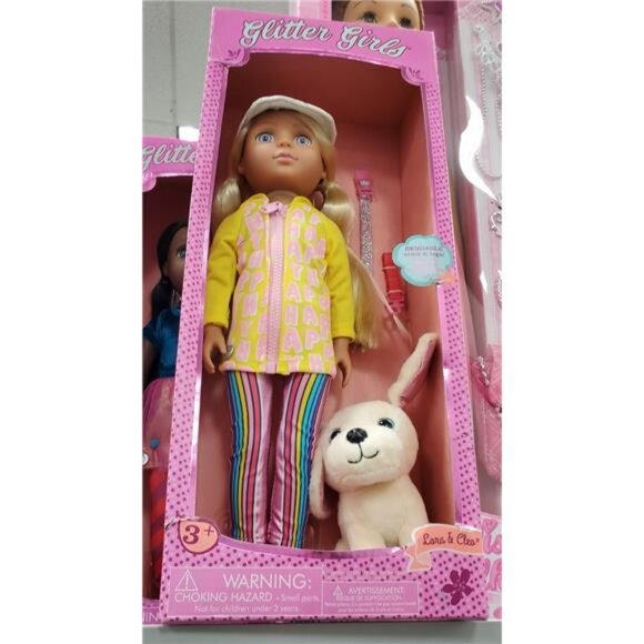 Glitter Girls Pet Set 14" Doll  Lora & Cleo: Articulated Fashion Doll with Blond - Picture 4 of 7